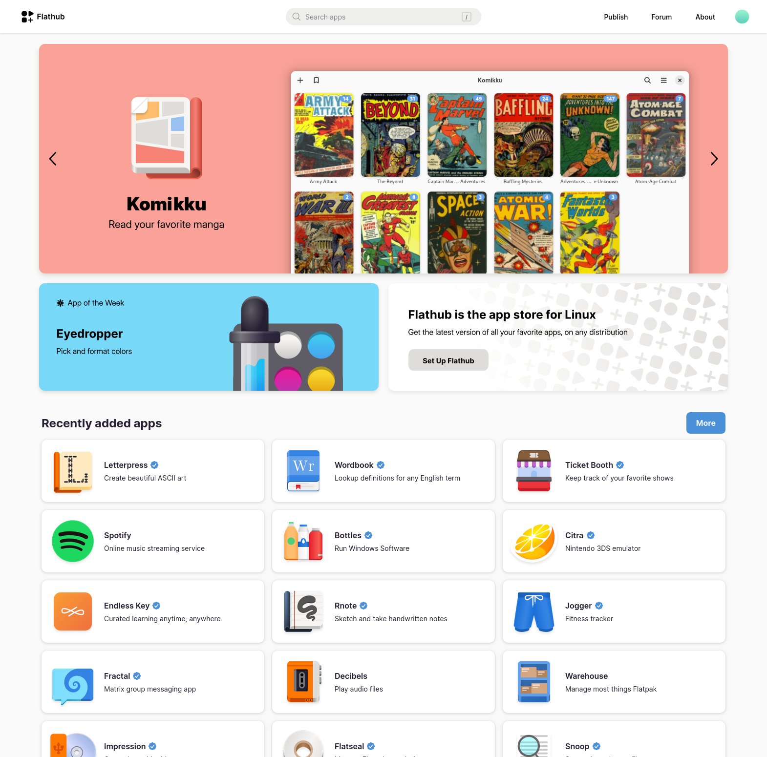 Openpak home page mockup with app banners including screenshots